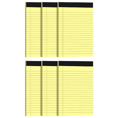 Yellow Legal Pads, Note Pads, 4 x 6 Inch, 8 Pack, 30 Sheets/Pad, Narrow  Ruled, Small Notepads Yellow Paper, Micro Perforated Memo Pads, Lined  Writing