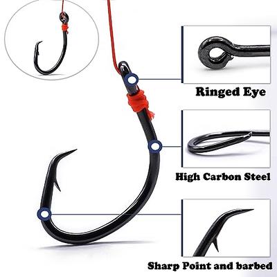 Fishing Hooks 20 3X Strong Wire Saltwater Circle Hook High Carbon