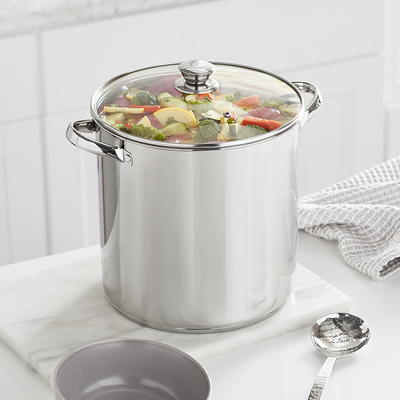 Mainstays 8 Quart Stock Pot with Lid, Stainless Steel