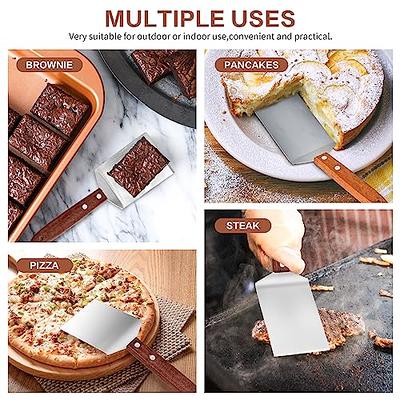 2 Pieces Small Brownie Cookie Spatula for Baking Set - Small Spatula  Stainless Steel with Wooden Handle, Heavy Duty Kitchen Baking Scraper  ScraperTurner for Chef Cooking (2.5x8.2) - Yahoo Shopping