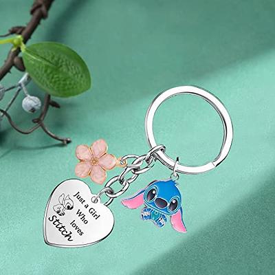 Waeceip Stitch Keychains Stitch Gifts for Girls Stitch Stuff Stitch Gift  Ideas Birthday Decorations Gifts for Friends Gifts Just A Girl Who Loves