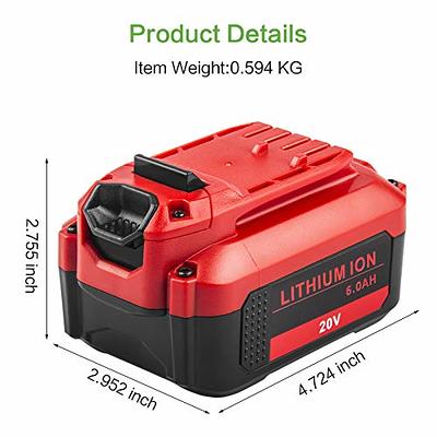 Enegitech 20V CMCB104 V20 Battery Fast Charger Compatible with Craftsman  V20 Lithium Battery CMCB201 CMCB202 CMCB204 CMCB206