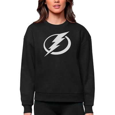 Tampa Bay Lightning Antigua Women's Flier Bunker Pullover Sweatshirt -  Navy/White