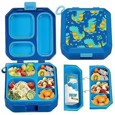  Fimibuke Kids Bento Snack Lunch Box with 4 Compartment,  Insulated Bag, Stainless Steel Vacuum Thermos Food Jar, Ice Pack, Utensils  Set, Birthday Gift for Age 3-12 Back to School Toddler Girl
