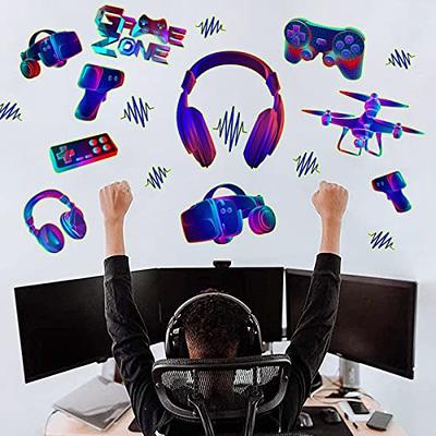3D Glow in The Dark Game Wall Decal Gamer Boy Wall Stickers Video Game  Controller Wall Decor for Boys Room Kids Bedroom Home Playroom Decoration -  Yahoo Shopping