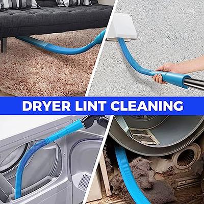 Morinoli 24 Feet Dryer Vent Cleaner Kit, Chrome Button Locking