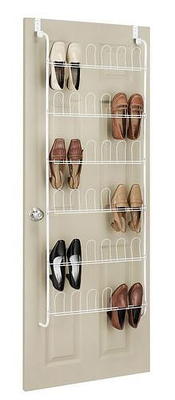 ESINGMILL Over the Door Shoe Organizer - Hanging Holder with 12 Large Clear  Pockets and 2 Metal Hooks, Shoe Rack for Narrow Closet Door - Yahoo Shopping