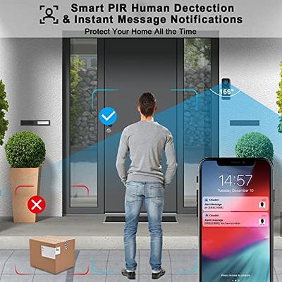  ieGeek 2K Doorbell Camera Wireless - Video Doorbell with Chime  Ringer, Smart Wifi Doorbell AI & PIR Motion Detection, 2 Way Audio, Voice  Changer, SD Card Storage with No Subscription, Works