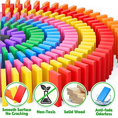 Domino Dominoes Blocks Game Setkids Block Wooden Building  Stackingentertainment Adults Toys Bulk Tiles Wood Dominos Tile 