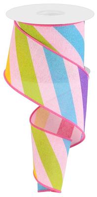 2.5X10yd Vertical Stripe Ribbon