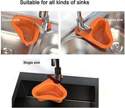 Drain Basket For Kitchen Sink, Triangle Sink Drain Rack Corner