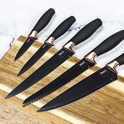 Knife Set High Carbon Stainless Steel Kitchen Knife Set 14 Pieces Super  Sharp Cutlery Knife Set with Acrylic Stand - Silver