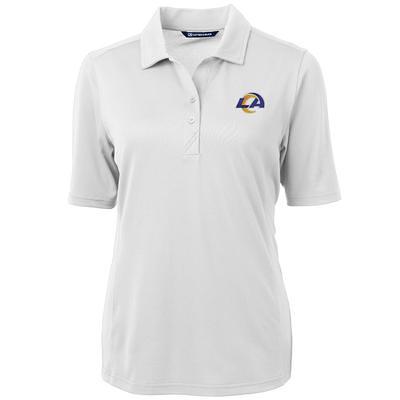 Cutter & Buck Mens La Rams Rugby Polo Shirt, White, Large