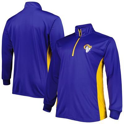 Men's Royal Los Angeles Rams Big & Tall Quarter-Zip Top - Yahoo Shopping