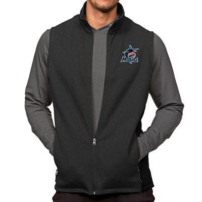 Antigua Men's Miami Marlins Gray Protect Jacket