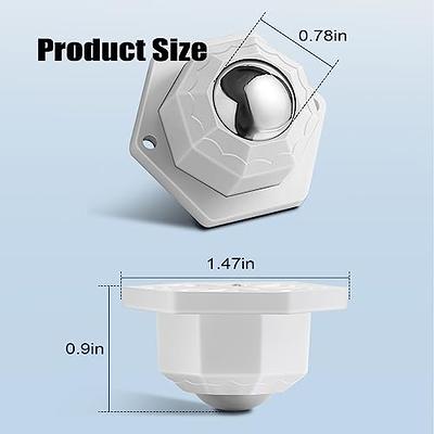 Mini Caster Wheels for Small Appliances, 360°Rotation Self Adhesive Caster  Wheels, Stainless Steel Rollers Universal Wheel for Trash Can, Storage Bins  Bottom (4 PCS, White) APBATS - Yahoo Shopping