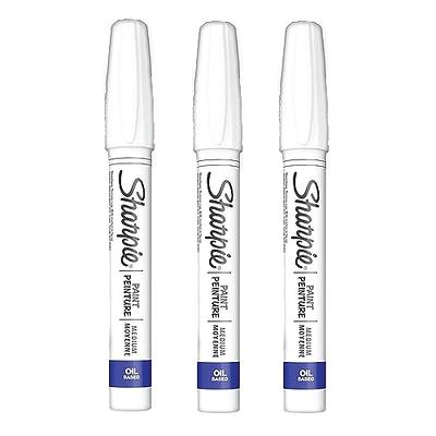 Sharpie Wet-Erase Chalk Marker, Medium Bullet Tip, White, 2/Pack