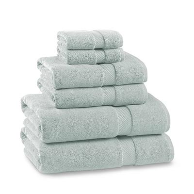 Organic Turkish Cotton 800-Gram Grey Towels, Set of 6