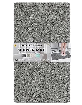 Non Slip Shower Mat, Comfortable Bath mat for Textured Surface,Quick Drying  Easy Cleaning Shower Floor Mat for Wet Area,Without Suction Cups 24x24