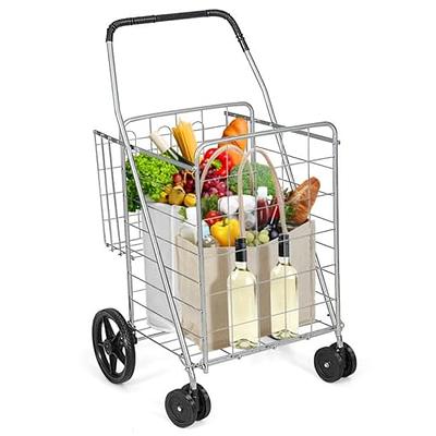 SSWBasics Mini Shopping Cart - 100 Pound Weight Capacity