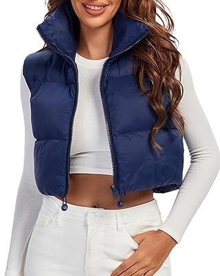 Anienaya Women's Lightweight Quilted Jacket Stand Collar Zip Warm Winter Coat Outwear W 2 Pockets