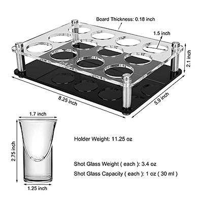 The Wine Savant Set of 4, Dumbbell Beer & Whiskey Glasses, Giant Lifti