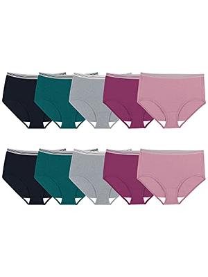Fruit of the Loom womens Eversoft Cotton Underwear (Regular & Plus Size)  Briefs, Plus Size Brief - 10 Pack Assorted Heathers, 13 US - Yahoo Shopping