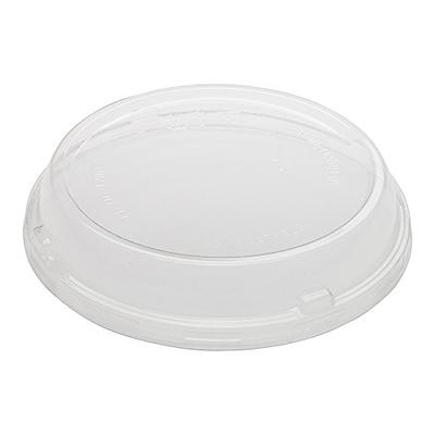 Restaurantware Basic Nature 8 Ounce Deli Containers, 500 Compostable Meal Prep Containers - Lids Sold Separately, Round, Clear PLA Plastic