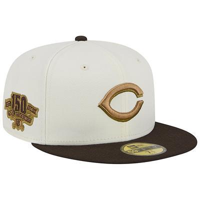 Men's New Era Brown Cleveland Browns 60th Anniversary Patch Team 59FIFTY Fitted Hat