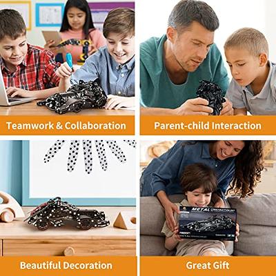 LILCRUIBAO Stem Projects for Kids Ages 8-12 12-16,258 Pieces Erector Sets Model Airplane Kit,Assembly Metal Building Toys Birthday Gifts for 8 9 10 11