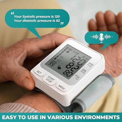 Blood Pressure Monitors Rechargeable Wrist Blood Pressure for Home Use, Cuff  Monitor with Large LCD Display, Digital BP Machine with Storage Bag, 99 * 2  Reading Memory for 2 Users - Yahoo Shopping