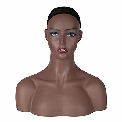 JINGFA Mannequins Realistic Female Mannequin Head With Shoulder Display Manikin  Head Bust for Wigs,Makeup,Beauty Accessories - Yahoo Shopping