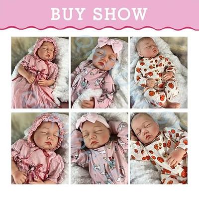 WOOROY Realistic Reborn Baby Dolls - 20 Inch Lifelike Newborn Baby Doll  Girl Real Life Baby Dolls Sleeping Soft Weighted Reborn Doll Gift Toys for  3+