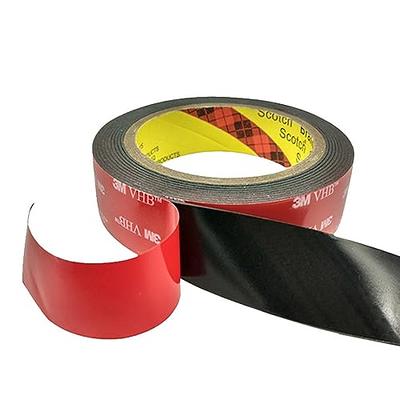 3M Double Sided Mounting Tape VHB 1 x 15.4 Ft 0.025in Thick Black