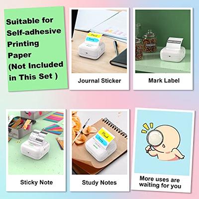 Mini Printer for Phone,Bluetooth Pocket Thermal Printer Inkless Portable  Sticker Printer Compatible with iOS and Android, Wireless Photo Printer for  Printing Label, Journal, Study Notes, Memo, Photos 