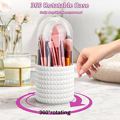 Nail Brush Holder Rotating Storage Box Multifunctional Dust Brush