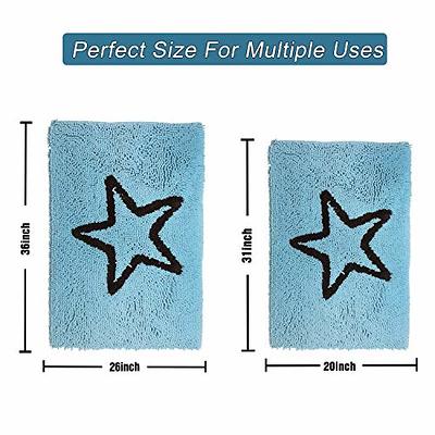 ACCUMTEK Striped Sand Bathroom Rug Set 3 Pieces Ultra Soft, Non Slip  Chenille Toilet Mat, Absorbent Plush Shaggy Bath Mats for Bathroom,  Bedroom, Kitchen - Yahoo Shopping