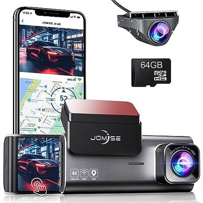 LAMTTO 4K Dash Cam Front and Rear, Built-in WiFi GPS Car Camera Touch  Screen