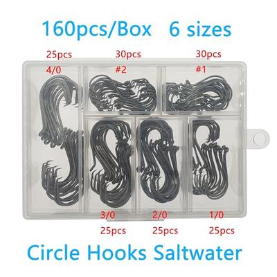 FishTrip Circle Hooks Saltwater for Catfish - 25pcs Offset 3X Strong  Fishing Hook Wide Gap for Live Bait,Size 5/0 - Yahoo Shopping