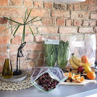 2 Gallon Ziplock Bags 25 Count Resealable Extra Strong and Leak Proof With  Double Ziplock Perfect Freezer Bags for Berries Fruit and Food Great 2 Gallon  Storage Bags - Yahoo Shopping