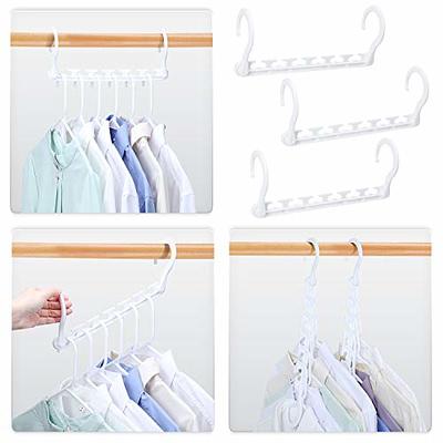 HOUSE DAY 6 Pack Metal Magic Hangers Space Saving Hangers Closet Space  Saving Wardrobe Clothing Hanger Oragnizer, Updated Hook Design