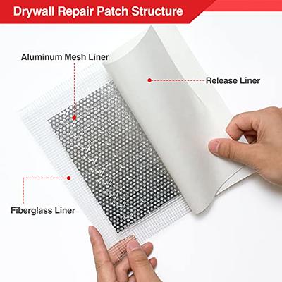 Goldblatt 17 Pieces Drywall Repair Kit, Including 14 Pieces 2/4/6/8 inch  Aluminum Self Adhesive Wall Repair Patches, Jab Saw, Sanding Sponge, Putty  Knife, for Drywall/Ceiling Patching, Plastering - Yahoo Shopping