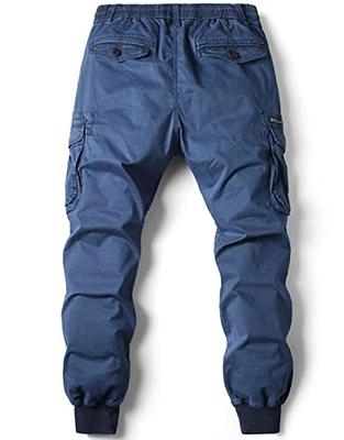 ebossy Men's Multi-Pocket Military Combat Ripstop Jogger Cargo