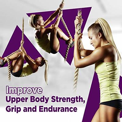 GSE 1.5 Gym Climbing Rope, Workout Rope for Indoor/Outdoor and Home Workouts. Great for Climbing Exercises, Strength Training - 6-ft