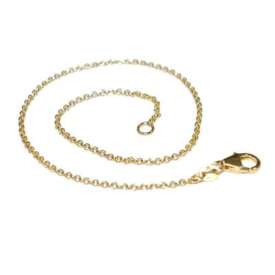 Gold Plated Sterling Silver Fine Belcher Chain Necklace 16 - 22 Inches |  Jewellerybox.co.uk