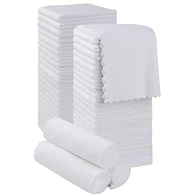 12 in. x 12 in. Gray Microfiber Washcloths (48-Pack)