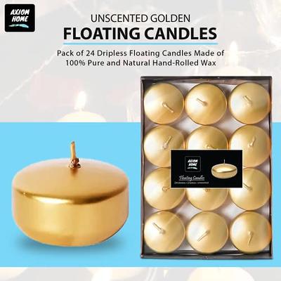 Beeswax Floating Candles  Set of 4 Floating Heart Candles