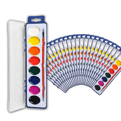 Glenmal Watercolor Paint Sets 3 x 4 Small Painting Canvas with