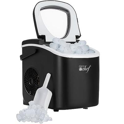 Ice Makers Countertop - Silonn Portable Ice Maker Machine for Countertop,  Make 26 lbs Ice in 24 hrs, 2 Sizes of Bullet-Shaped Ice with Ice Scoop and  Basket, Red - Yahoo Shopping