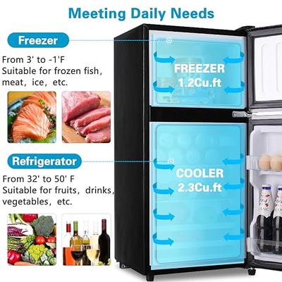 R.W.FLAME Upright Compact Freezer 2.3 Cu.ft, Freestanding Mini Freezer with  Removable Shelf, Single Door, Adjustable Temperature Control, for Home,  Office, Apartment (White) - Yahoo Shopping